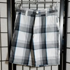 Boys Burnside Plaid Shorts Size 14